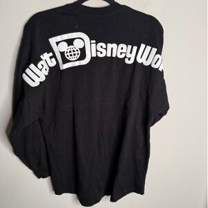 Disney Unisex XS Black Walt Disney World Logo Long Sleeve Spirit Jersey Shirt